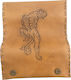 Handgefertigte Lederne Tabaktasche mit Tiger-Branding Design in Herstellerfarbe Kpn-1052