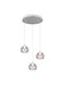 Trio Lighting Flynt Κρεμαστό Φωτιστικό Ασημί