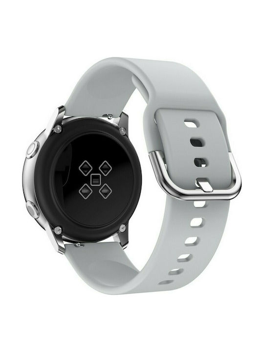 Silicone Strap Galaxy Watch Gear S2 Classic Gear Sport Galaxy Watch Active 2 Fits All 20mm Gray OEM