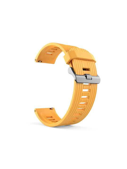 Silicone Strap Stripes Realme Watch S Yellow