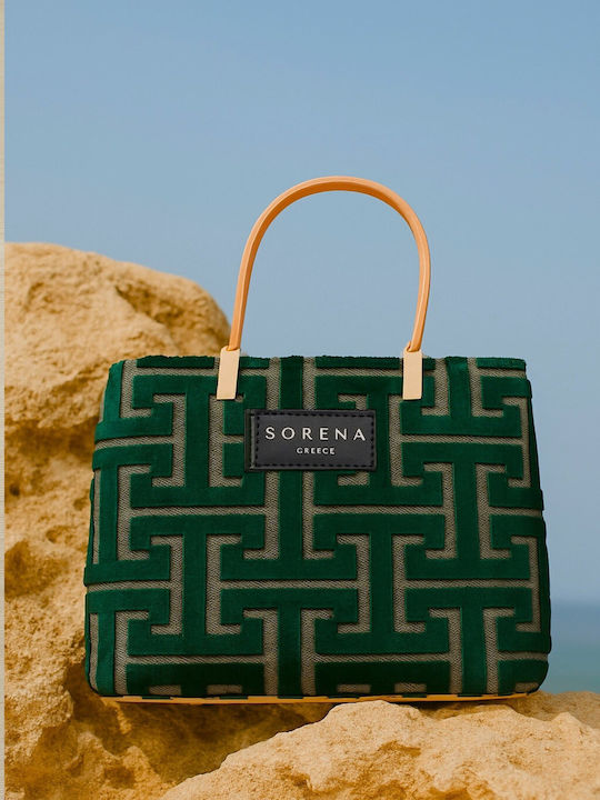 Sorena Handmade Galleria Women's Bag Handbag Green