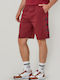 Gabeyo Men's Athletic Shorts Bordeaux