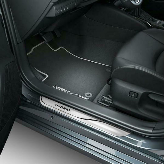 Toyota Genuine Set Textile Car Mats 520gr Textile Corolla Sedan Hybrid 19'-22' Driver Passenger 2 Rear