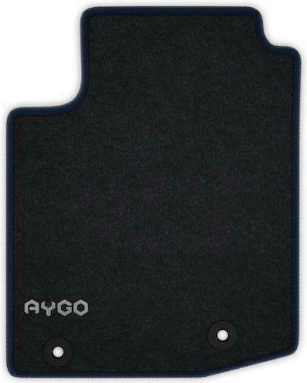 Toyota Genuine Fabric Car Mats Textile Dark Blue Detail Set Toyota Aygo 2014-2021 520g 1 Driver 1 Passenger 2 Rear