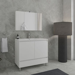 Drop Delta Countertop with Sink & Mirror L100xW...