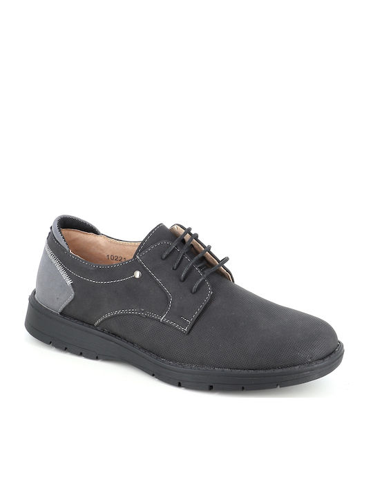 B-Soft Men's Leather Casual Shoes Black