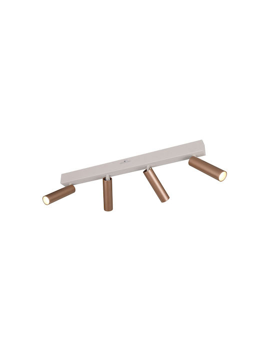 Trio Lighting Ambala Σποτ σε Καφέ Χρώμα