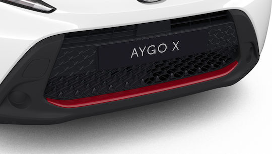 Toyota Γνήσιο Διακοσμητικό Εμπρός Προφυλακτήρα Κόκκινο Aygo X 22'