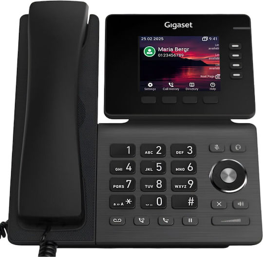 Gigaset Pro P810b Ενσύρματο Τηλέφωνο IP Μαύρο