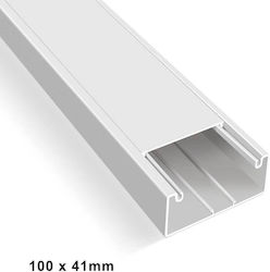 Premierfix Κανάλι 100x41mm Λευκό Βέργα 2μ Μήκους Premierfix Κανάλι 100x41mm Λευκό Βέργα 2μ Μήκους