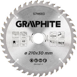 Graphite Cutting Disc for Wood 210mm