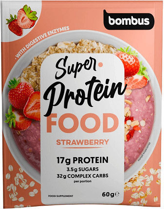 Bombus Super Protein Food with Flavor Strawberry 60gr