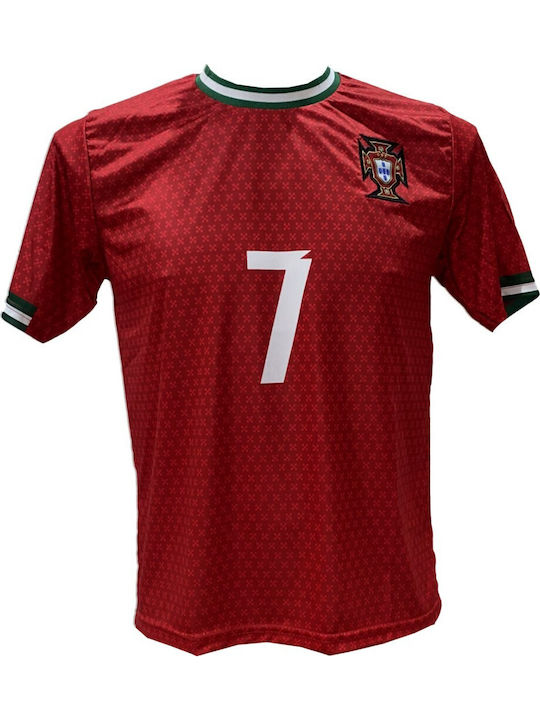 Men's Football Jersey Portugal National Team Ronaldo Red 290825-33