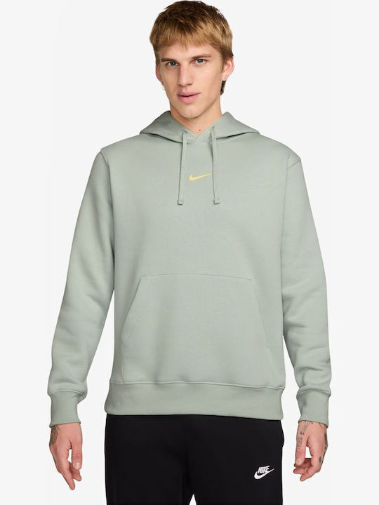 Nike Sportswear Club Φούτερ Πρασινο με Κουκούλα