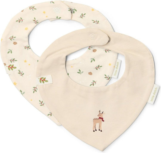 Little Dutch Little Bib Fabric Little Christmas 2pcs