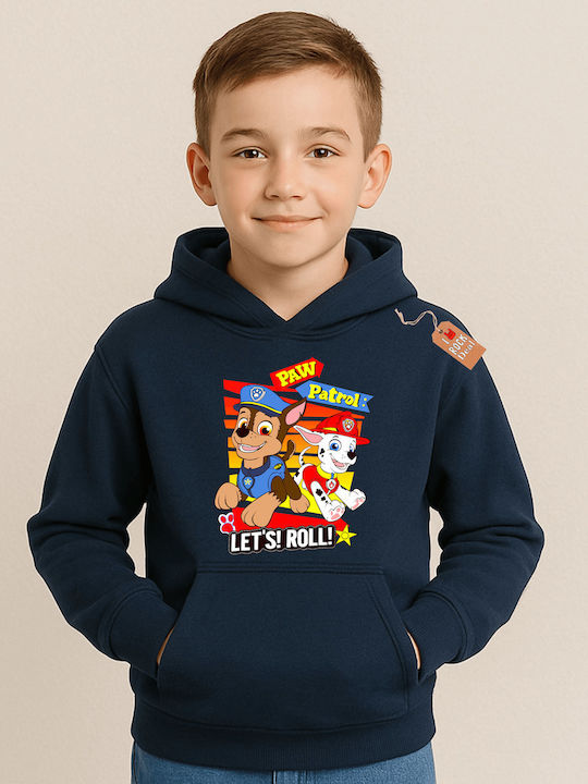 Rock Deal Παιδικό Φούτερ με Κουκούλα Μπλε Navy ...