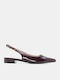 Γυναικείες Μπαλαρίνες Slingback με Λουράκι σε Μπορντό Χρώμα