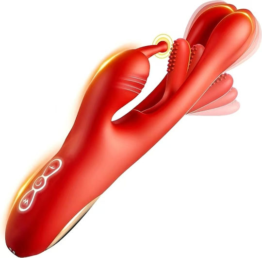 Smd Stellar Fantasy Clitoral Flapping G Spot Vibrator 3-in-1 Double Vibrator  7 Vibrating Modes Red | Skroutz.mt