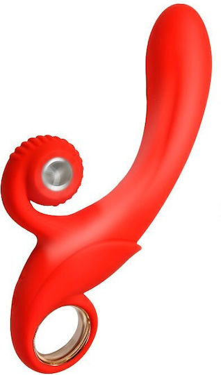 Smd Fantasy Clitoral Rabbit Vibrator Dual Stimualtion Silicone 10 Vibration Modes Whisper-quiet Red