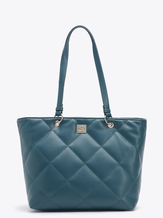 Axel Griffe Damentasche Schultertasche Petrol Blau