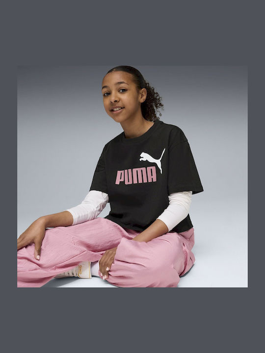 PUMA Tricou pentru copii Negru