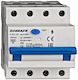 Intreruptor Diferential Rcbo 3p+n 40a 30ma 6ka Curba C Tip A Amparo Ak667840 Schrack