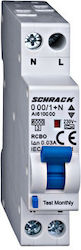 Intreruptor Diferential Rcbo 1 Modul 1p+n 10a 30ma 6ka Curba B Tip A Amparo Ai618510 Schrack
