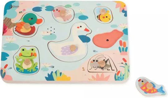 Wooden Kids Peg Puzzle for 2+ years+ Years Classic World