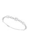 Breeze Women's Silver Bracelet with Zircon 21cm
