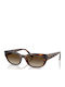 Vogue Damen Sonnenbrille mit Braun Schildkröte Kunststoff Gestell und Braun Verlaufsfarbe Linse