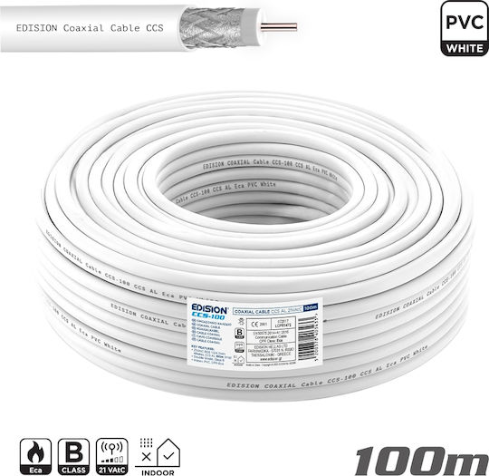 Edision Cablu Coaxial 100m (CCS-100) 1buc