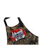 Koupakoupa Stitch Movie Apron Gray 31.5x20cm