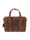 Leather Men's Briefcase Brown