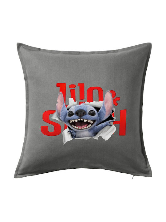 Stitch Movie Kids Throw Pillow Couch Gray 100% ...