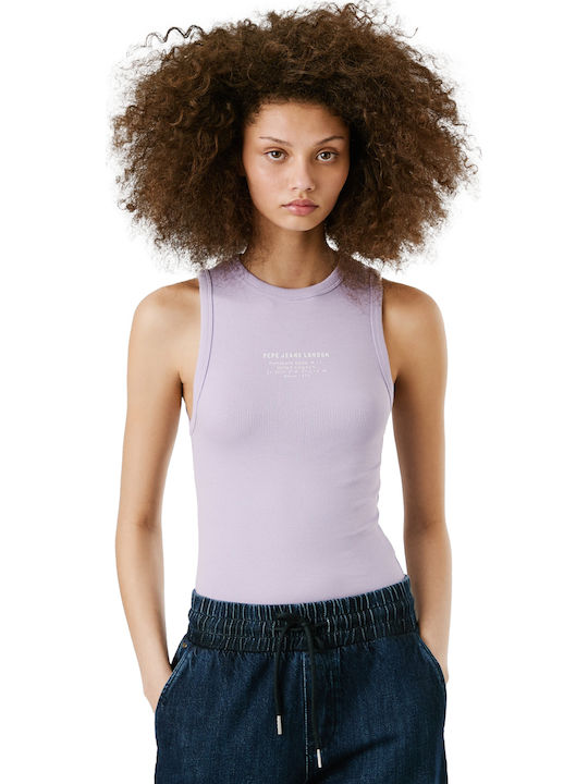 Pepe Jeans Γυναικεία Μπλούζα Αμάνικη Lilac