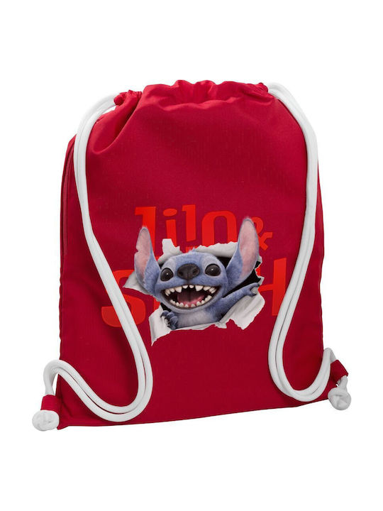 Koupakoupa Stitch Movie Kids Bag Backpack Red 48cmx40cmcm
