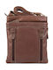 Leder Damentasche Schultertasche Braun