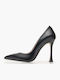 Leather Black Heels
