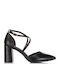 Pumps mit Riemchen Schwarz
