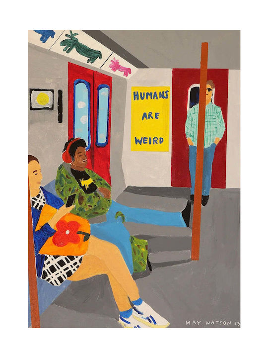 Poster Humans Are Weird Multicolored 50 X 70 Paper Collective