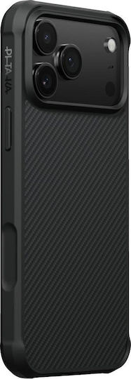 Pitaka Back Cover Aramid Fiber / Plastic 2mm Negru (iPhone 17 Pro