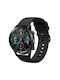 Monochrome Soft Silicone Watch Strap Honor Magic Watch 2 46mm 22mm Black