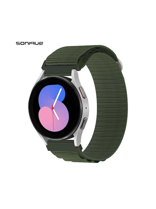 Nylon Alpine Loop Band Sonique 20mm Samsung Huawei Amazfit Xiaomi Honor Khaki Nylon Alpine Loop Band Sonique 20mm Samsung Huawei Amazfit Xiaomi Honor Khaki