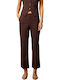 Alena Damen Stoff Hose Brown