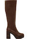 50522 Damenstiefel mit hohem Absatz Braun