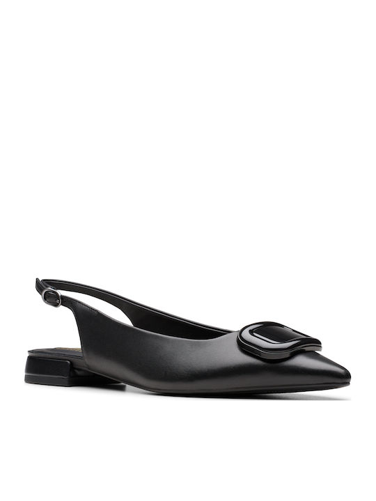 Clarks Leather Ballerinas Sensa15 Trim Black
