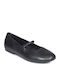 Leather Ballerinas Livia With strap Black