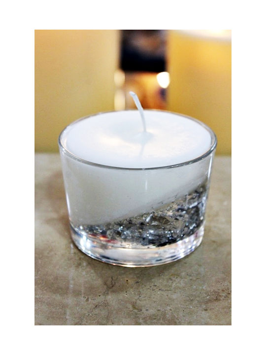 Gerakis Aromatic Candle In Silver Jar 8.2x5.8cm 003956