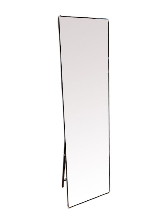 Mega Bazaar Floor Mirror With Black Aluminum Frame 160x40cm