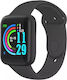 Y68 Smartwatch με Παλμογράφο (Μαύρο)